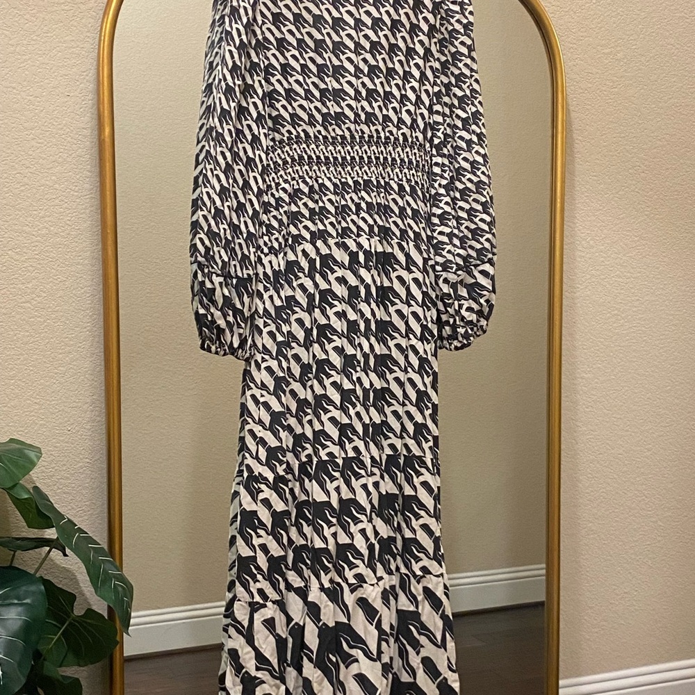 FARM Rio Long Sleeve Printed Maxi Dress Size L - Picture 8 of 12